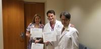 ColumbiaDoctors' Chief Medical Officer Nick Homma, MD, right, with Practice Manager Francine Castillo, Larry Beilis (not pictured) and Michael Kluger, MD.